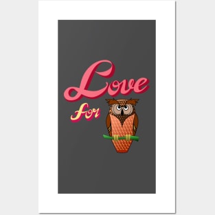 Love for Owl Posters and Art